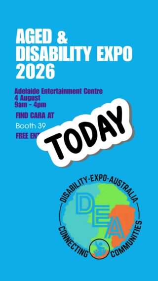 💙 Today's the day!
We're at the @disabilityexpoaustralia Aged & Disability Expo Adelaide and ready to meet you.Come say hello, chat with our team and discover what's possible with Cara.📍 Adelaide Entertainment Centre
⏰ 9am – 3pm
🎟️ FREE ENTRY👋 See you there!#CaraPossibilityServices #WhereDisabilityIsDifferent #DisabilityExpo #Adelaide #NDIS #Community