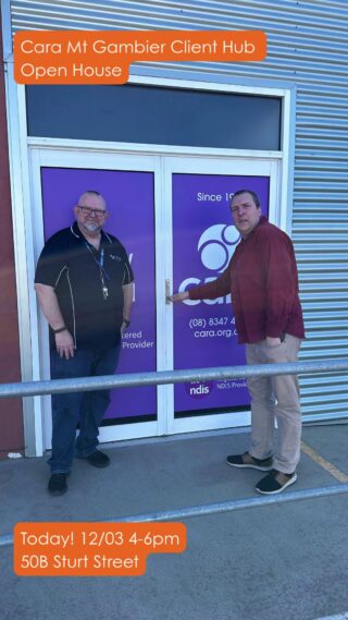 ✨🎉 TODAY’S THE DAY!
The Mt Gambier Client Hub officially opens today and we can’t wait to welcome you!
Come say hello between 4–6pm, have a look around, and join in the celebrations.
All the details are in our bio.#MtGambier #ClientHub #Cara #OpeningDay #SouthAustralia #GrandOpening #WeAreCara #EventDay