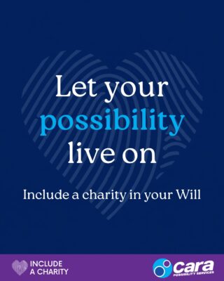 💙 Leave a legacy of possibility.This Include a Charity Week, consider leaving a gift in your Will to Cara.Your generosity can help support future generations of people with disability to live lives of joy, purpose and belonging.✨ Every gift has the power to create possibility.Organisation Name: Community Accommodation & Respite Agency
ABN: 22 813 645 129Visit our linktree in bio to learn more.#IncludeACharityWeek #CaraPossibilityServices #WhereDisabilityIsDifferent #LeaveALegacy #GiftsInWills #DisabilityInclusion