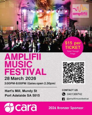 ⏳✨ Just a little over two weeks to go!
We’re getting excited for @amplifiimusicfestival 🎶💛 an inclusive, accessible and totally joyful music event!📅 28 March 2026
⏰ 3–8pm
📍 Hart’s Mill, Port Adelaide
🎟️ Tickets in bio!Can’t wait to see you there!
#Cara #AmplifiiMusicFestival #InclusiveEvents #SouthAustralia