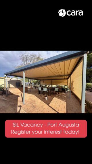 🏡 VACANCY ALERT – Your New Home in Port Augusta Awaits!Looking for a Supported Independent Living (SIL) home that’s accessible, welcoming, and located in a vibrant regional hub? This Port Augusta property is now available and offers a peaceful lifestyle with the support you need.🌅 Situated in the gateway to the Flinders Ranges
🛠️ Purpose-built for accessibility and independence
👩‍🦽 Suited to females seeking a supportive living environment
🏡 SIL Provider: CaraEnjoy the benefits of regional living with all the comforts of a modern, inclusive home.
📍 Don’t miss out - check out the property and register your interest today! Visit our link in bio.#Cara #SILPortAugusta #NDISProvider #DisabilitySupport #RegionalLiving #SILVacancy #AccessibleHousing