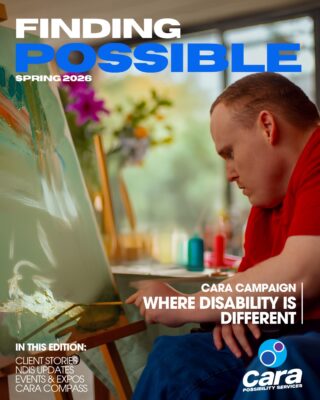 📖✨ Finding Possible Spring 2026 is here!💜 Client stories and achievements
🎬 Behind the scenes of our new campaign launch
🤝 Partnership and community highlights
📚 NDIS updates and resources
☕ Coffee & Cake Club and upcoming eventsEvery edition is a celebration of the people, experiences and possibilities that make the Cara community so unique.
👉 Read the latest edition via the link in our bio.#FindingPossible #CaraPossibilityServices #WhereDisabilityIsDifferent #DisabilityInclusion #Community