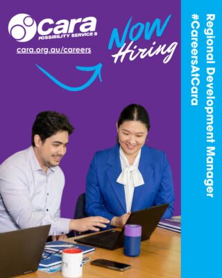 💙 Where disability is different. So is every community.We're searching for a Regional Development Manager to help expand opportunities for people with disability across regional South Australia.✨ Build connections. Drive growth. Create possibility.👉 Apply now via the link in our bio or visit the careers page on our website.#CaraPossibilityServices #WhereDisabilityIsDifferent #NowHiring #RegionalDevelopment #CareerOpportunity #SouthAustralia