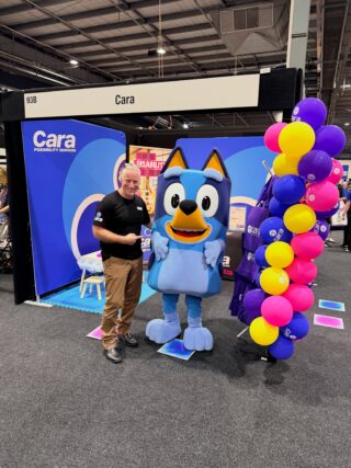 Day #1 @dalexpoau = done 💜 Bluey blended in so well we nearly asked her to help with enquiries 😜Super excited to be back tomorrow! If you’re looking for a day out join us down at the @adelaideshowground !#CaraPossibilityServices #WhereDisabilityIsDifferent
#dalexpo2026 #LiveWellBeYou